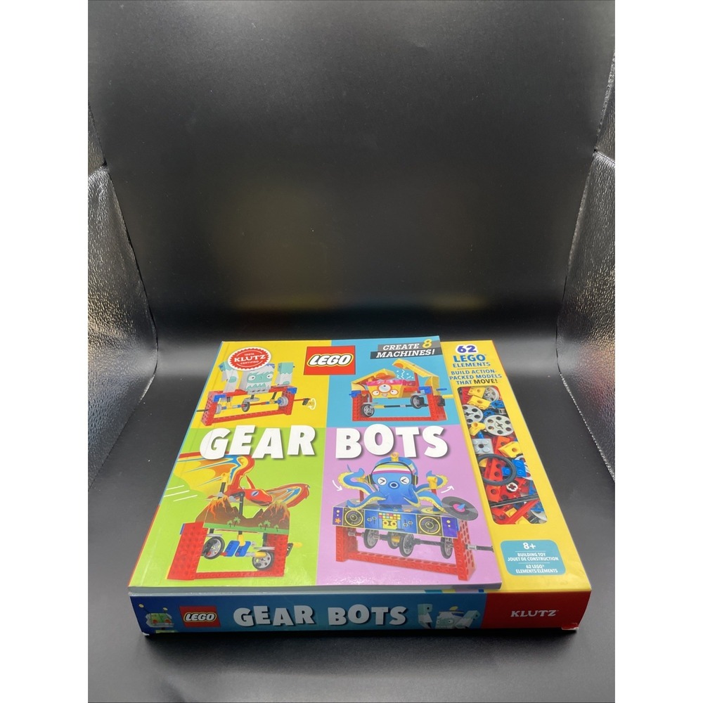 LEGO Klutz Gear Bots Kit-STEM Kinetic Model Building Set 62 LEGO Pieces Unopened - Picture 2 of 6